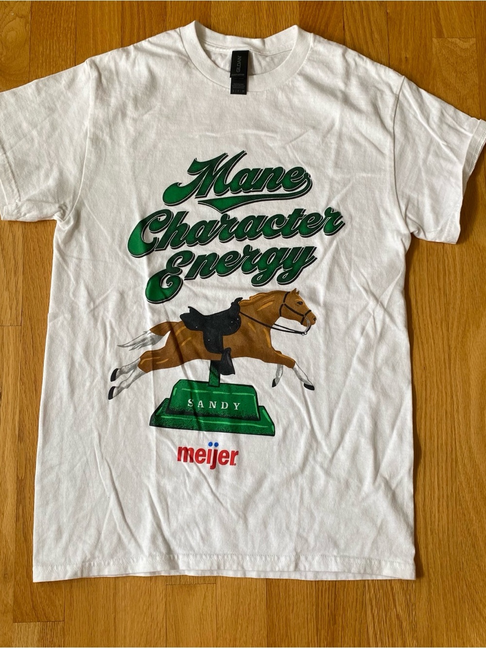 'Mane Character Energy' White Graphic Tee